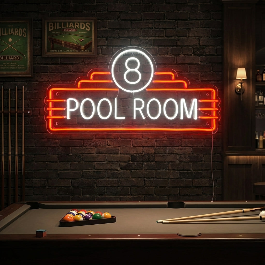 "8 Pool Room" Neon Verlichting