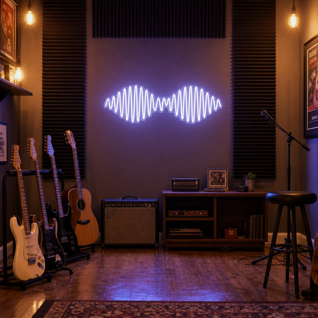 "AM Wave Muziek Rockband" Neon Verlichting