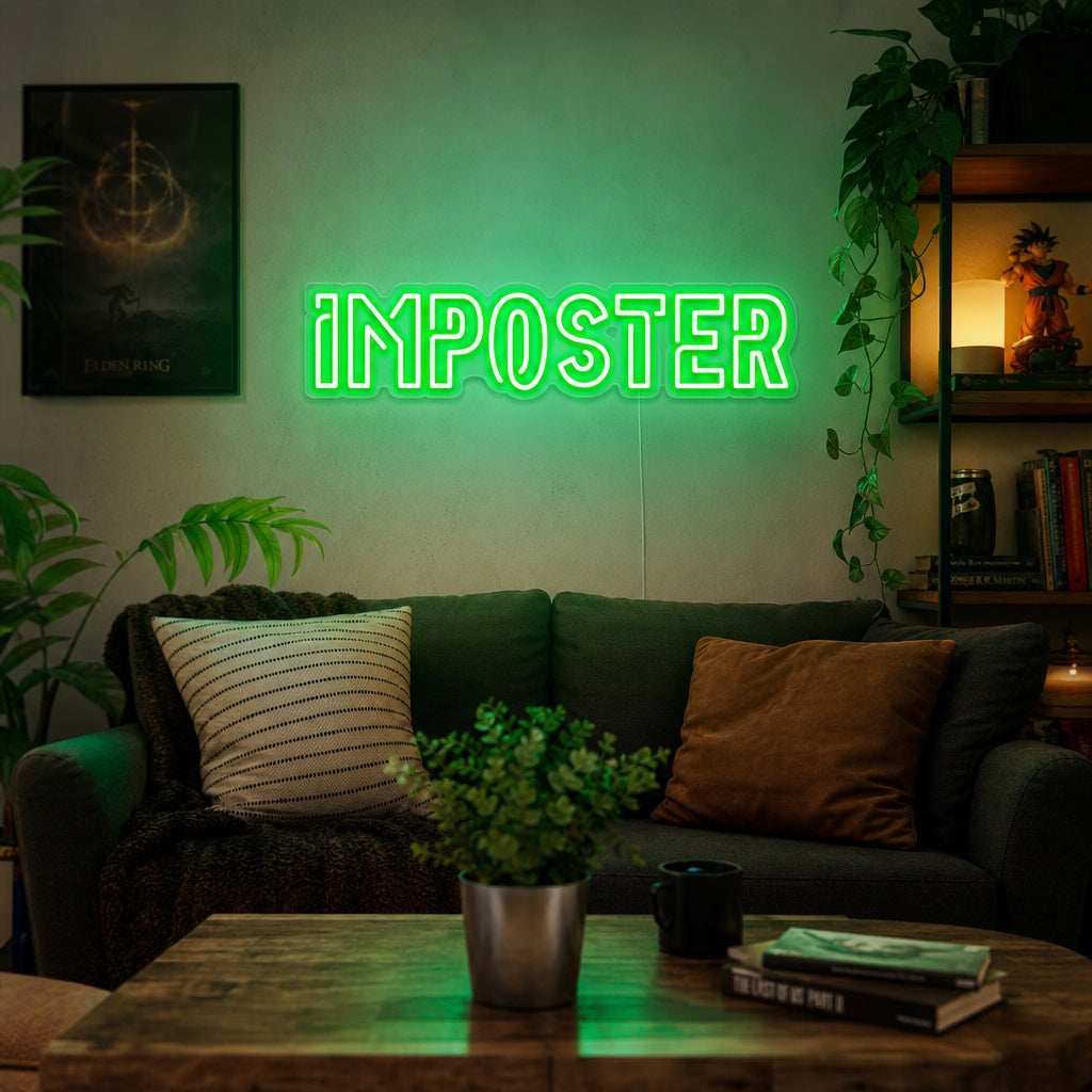 "Imposter, Game Kamer Decor" Neon Verlichting