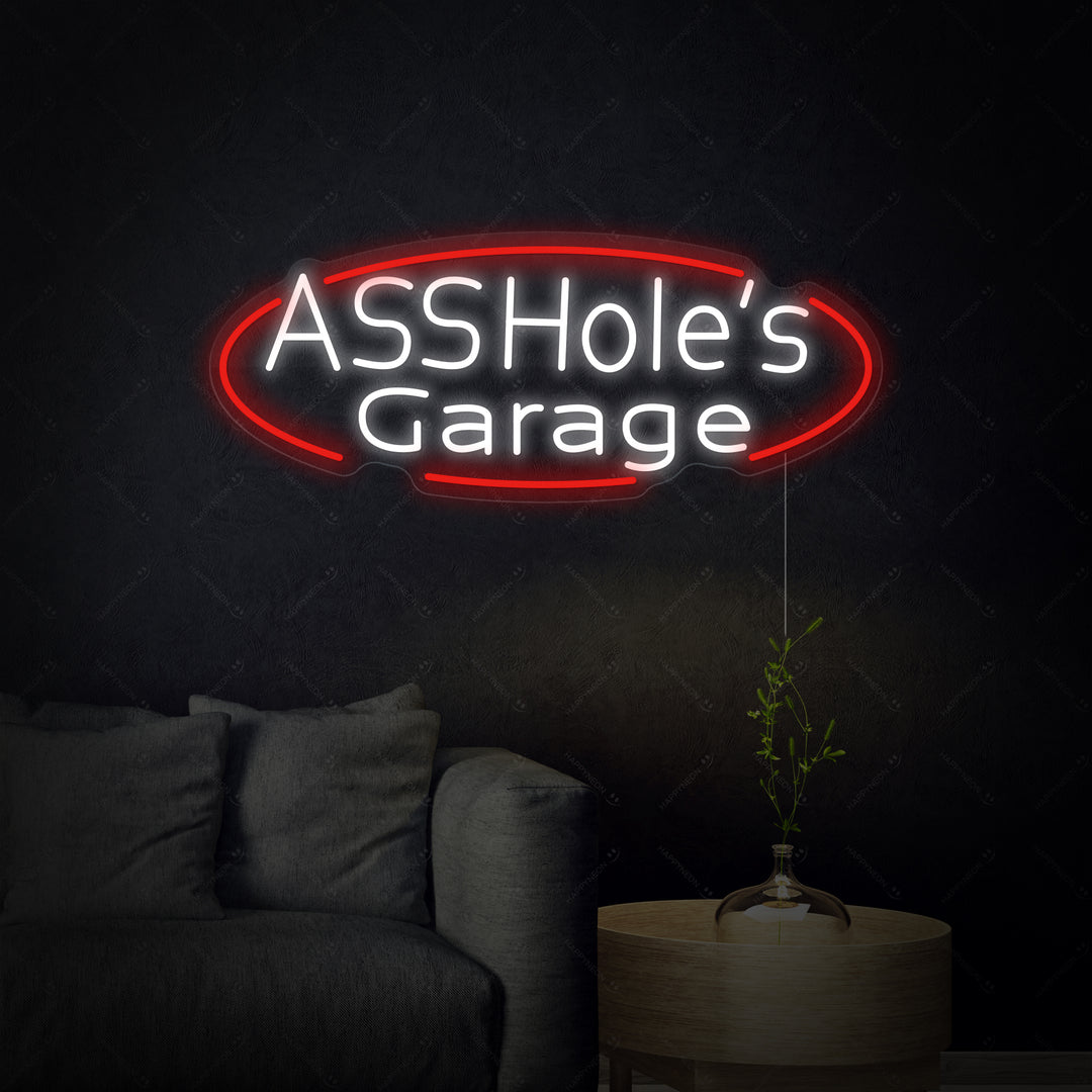 "Assholes Garage" Neon Verlichting