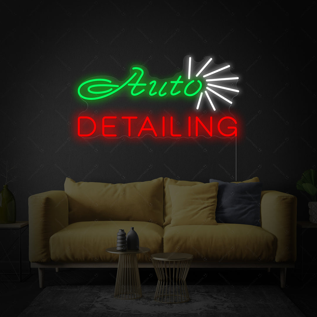 "Winkel, Auto Detailing" Neon Verlichting