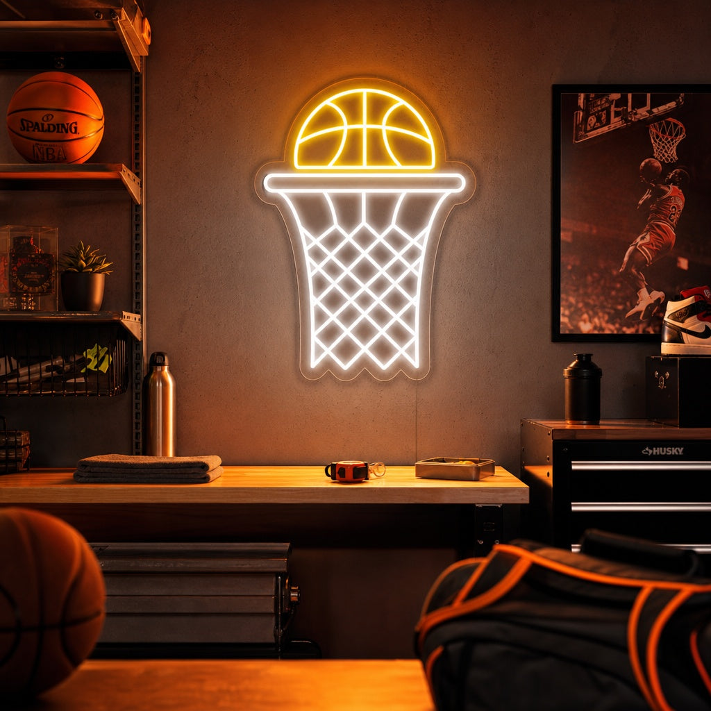 "Basketbalnet" Neon Verlichting