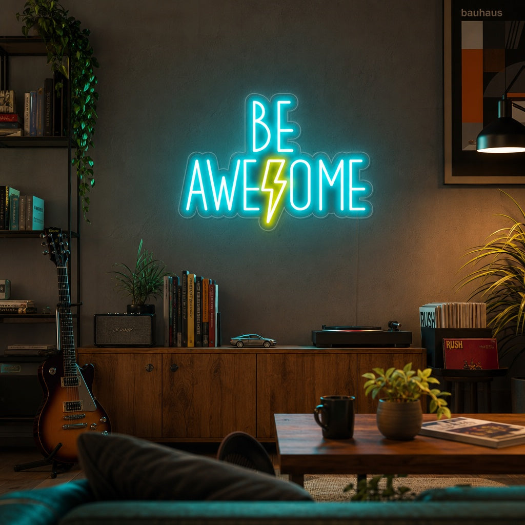 "Be Awesome" Neon Verlichting