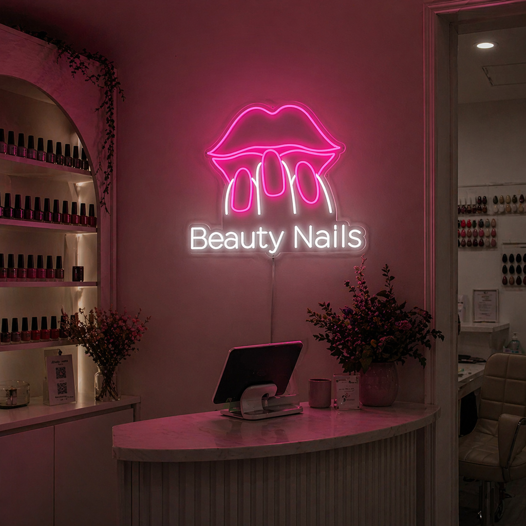 "Beauty Nails" Neon Verlichting