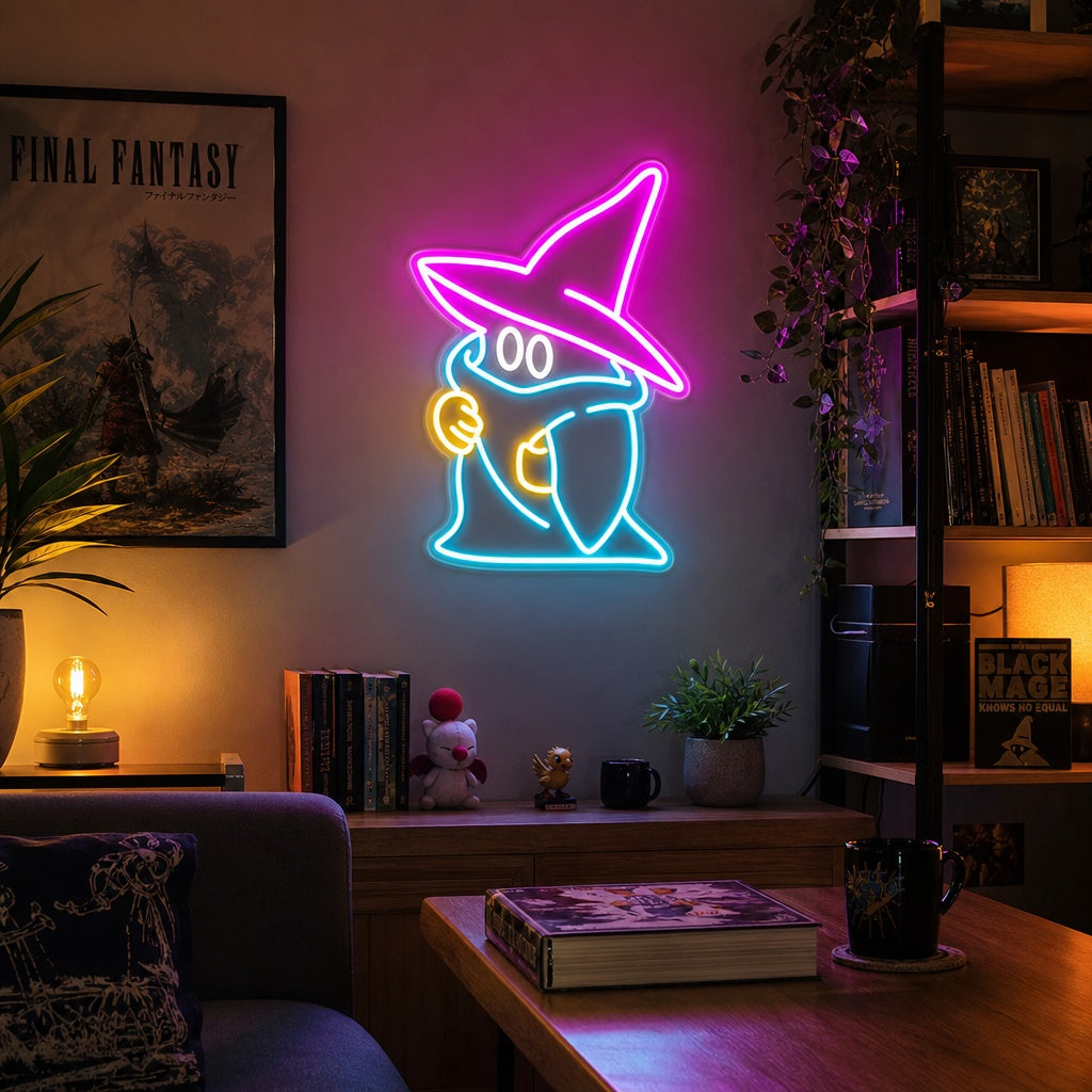"Black Mage Speldecoratie" Neon Verlichting