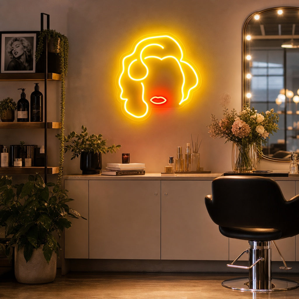 "Blond Meisje" Neon Verlichting