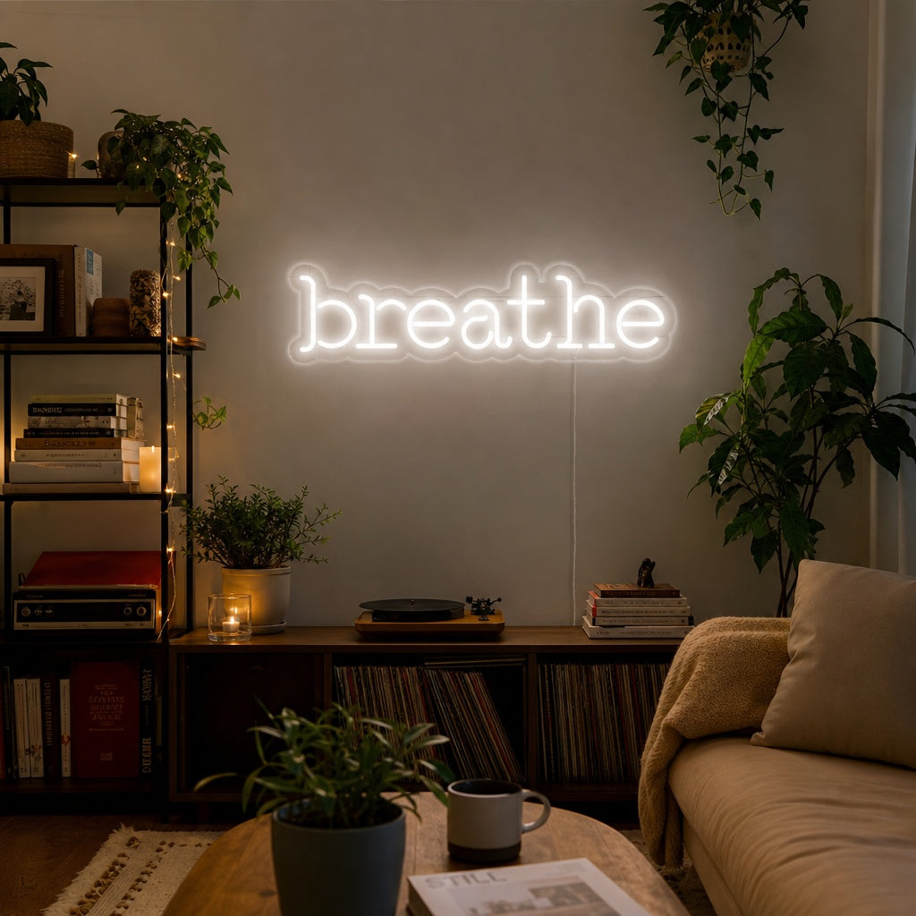 "Breathe" Neon Verlichting
