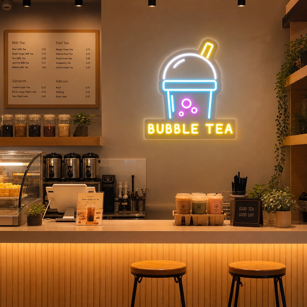 "Bubble Tea" Neon Verlichting