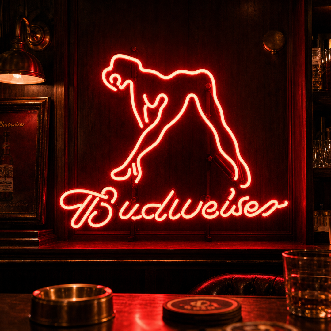 Budweiser Girl Neon Verlichting