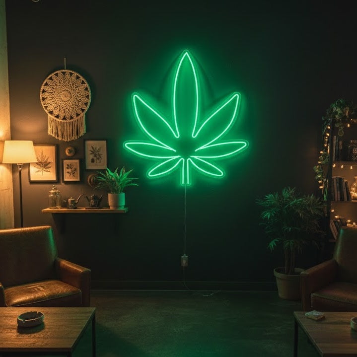 "Weed Open Bar" Neon Verlichting