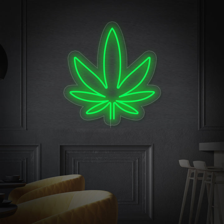 "Weed Open Bar" Neon Verlichting