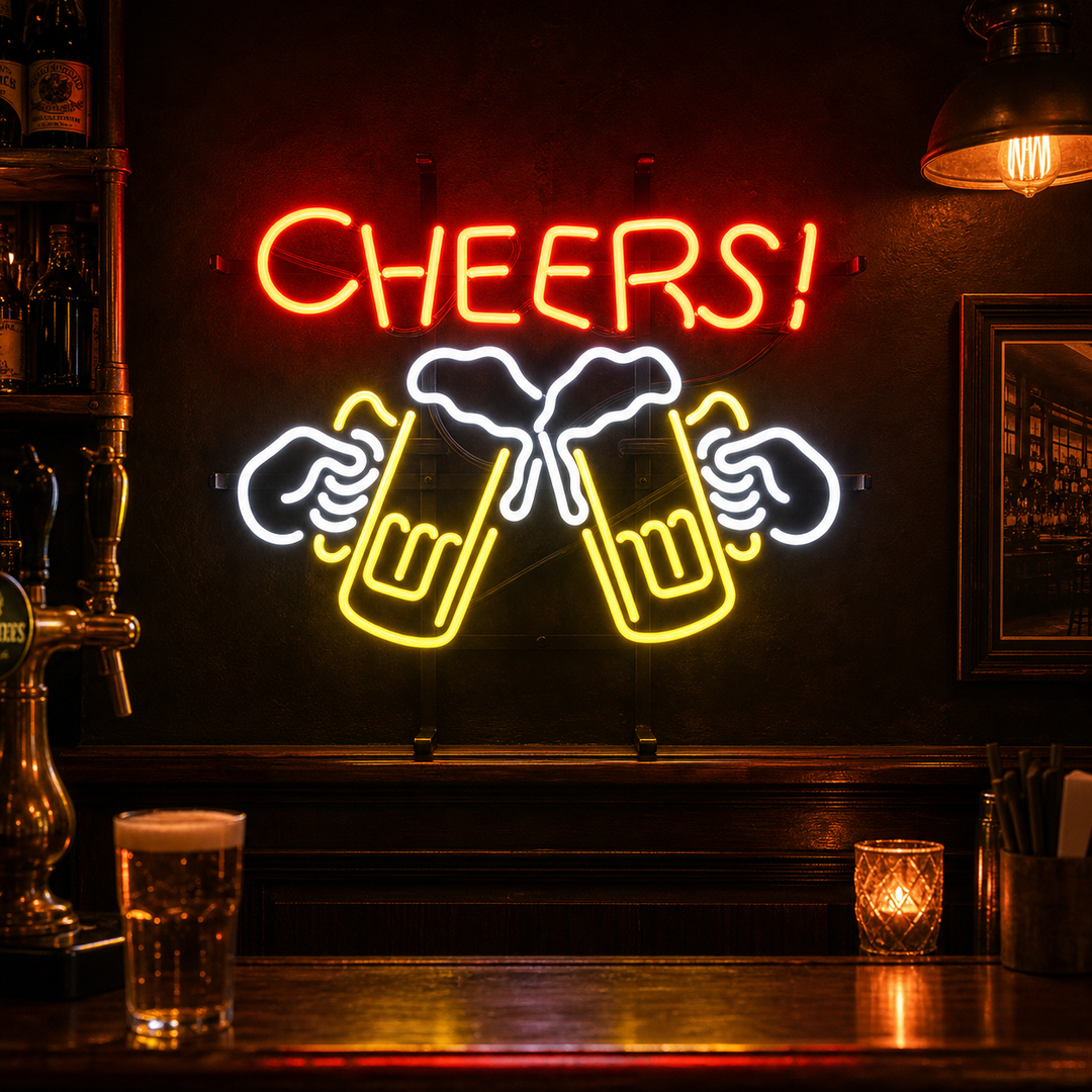 "Cheers, Bier" Neon Verlichting
