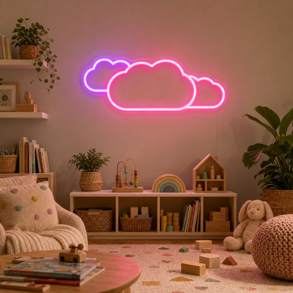 "Wolk, Decor Kinderkamer" Neon Verlichting