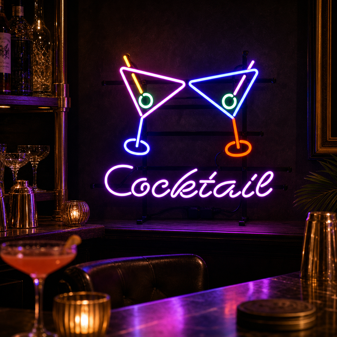 "Cocktails, Martini" Neon Verlichting