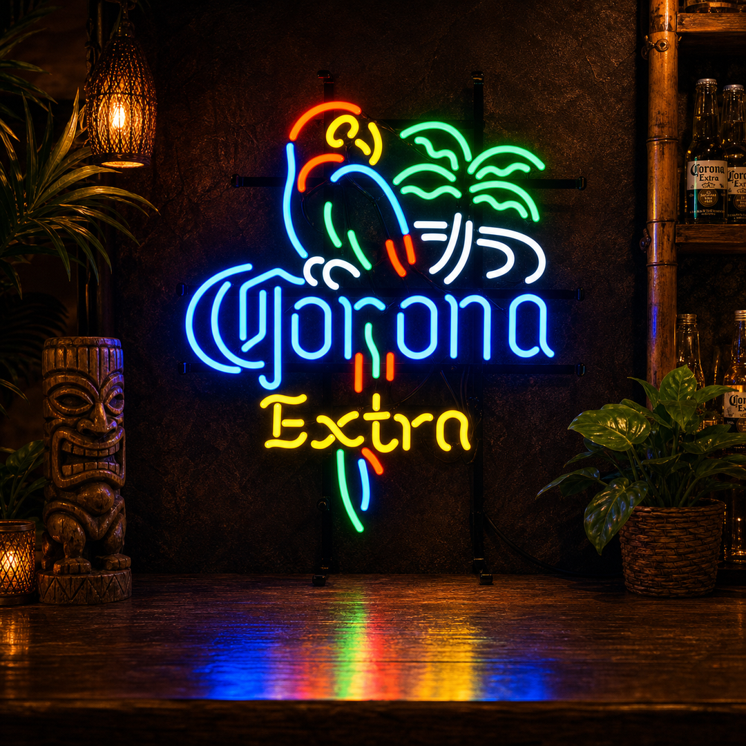 Corona Extra Parrot Beer Neon Verlichting