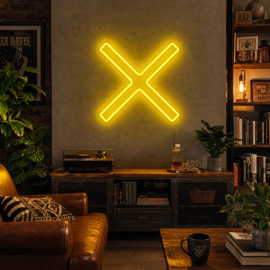 "Andreaskruis" Neon Verlichting