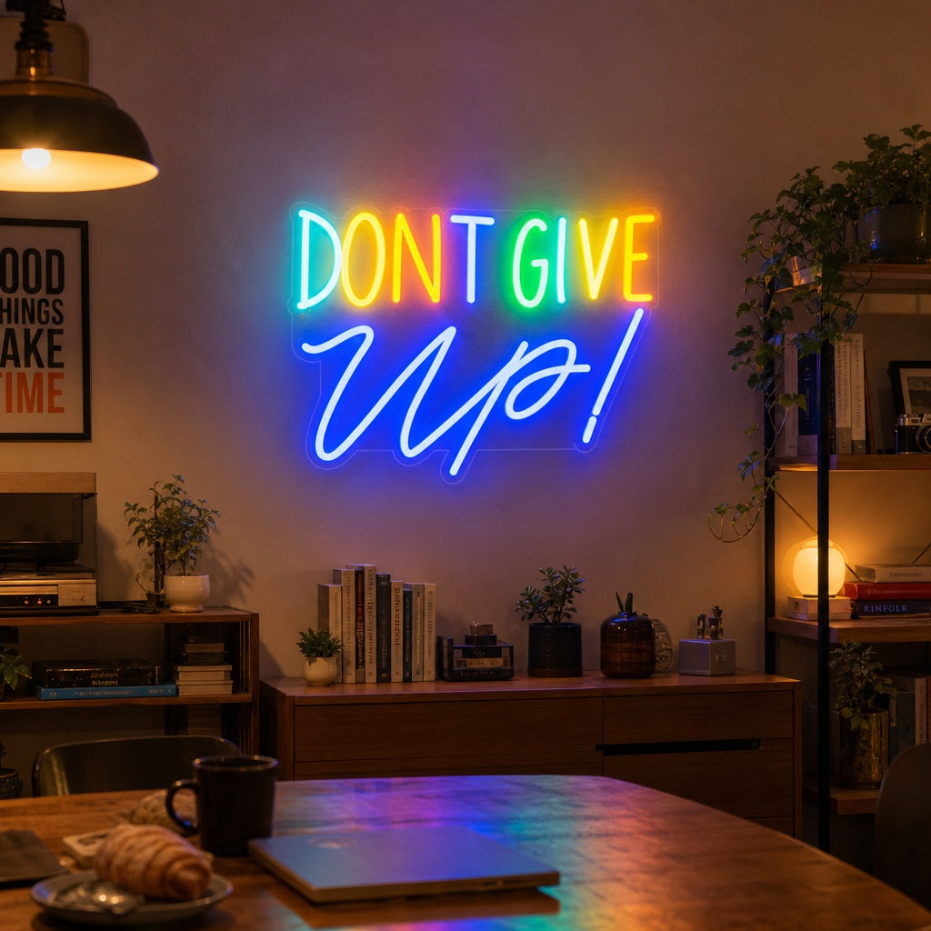 "Dont Give Up" Neon Verlichting
