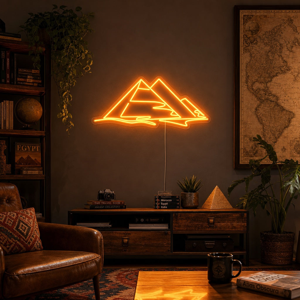 "Piramides Van Egypte" Neon Verlichting