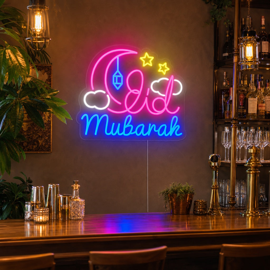 "Eid Mubarak" Neon Verlichting