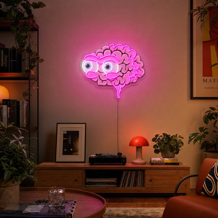 "Oogbol hersenen" UV-geprint LED-neonbord