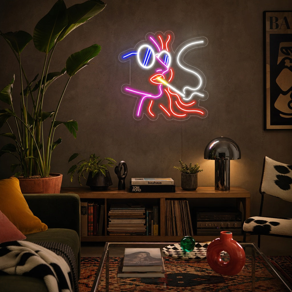 "Vrijdenkende Vrouw" Neon Verlichting