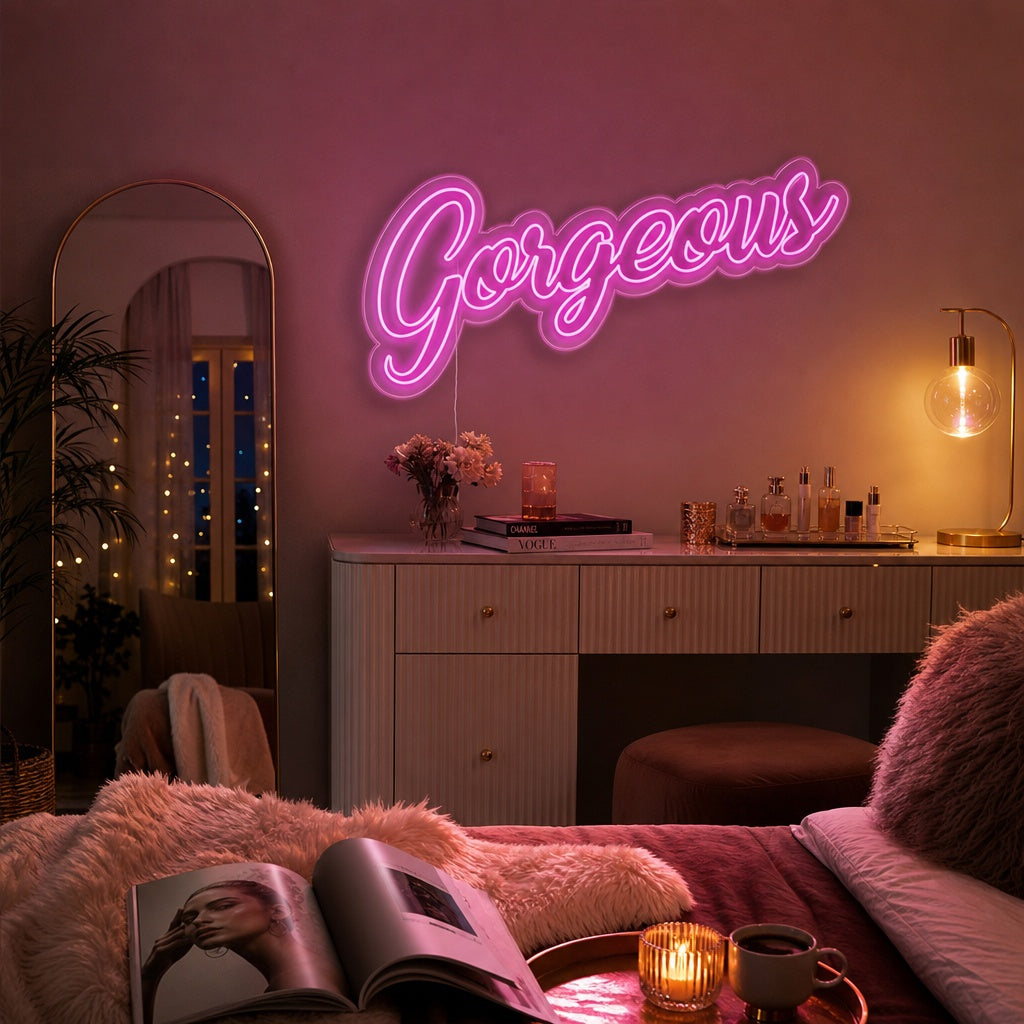 "Gorgeous" Neon Verlichting