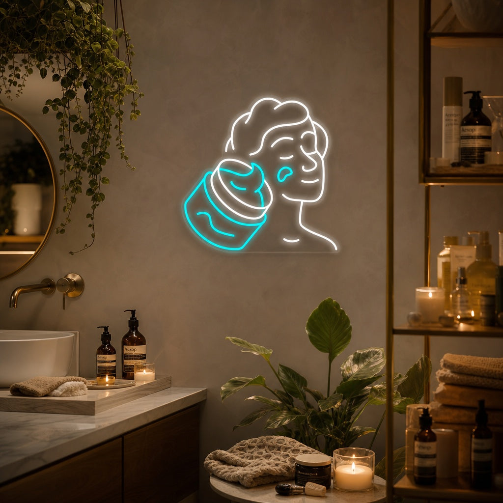 "Hygiëne Huidverzorging" Neon Verlichting