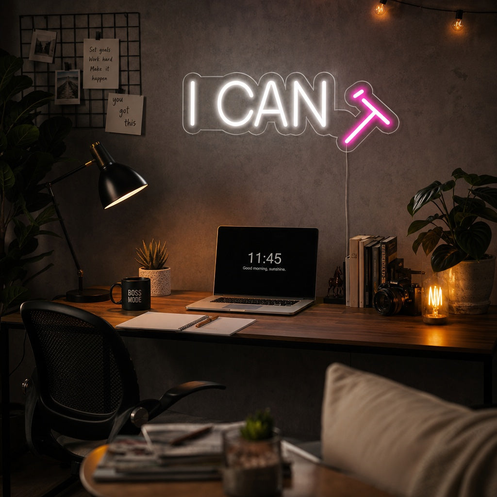 "I CAN T" Neon Verlichting