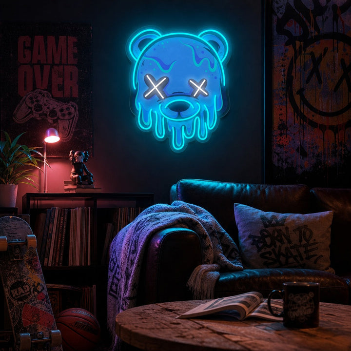 "IJsbeer" UV-geprint LED-neonbord