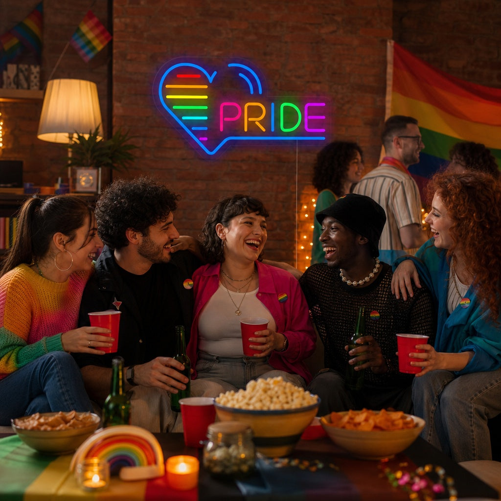 "LGBT, Pride, Harten" Neon Verlichting