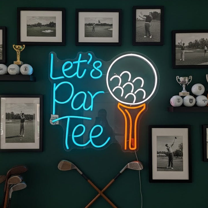 "Lets Par Tee Golfsport" Neon Verlichting