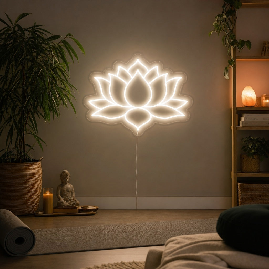 "Lotusbloem Yoga, Yoga Decor" Neon Verlichting