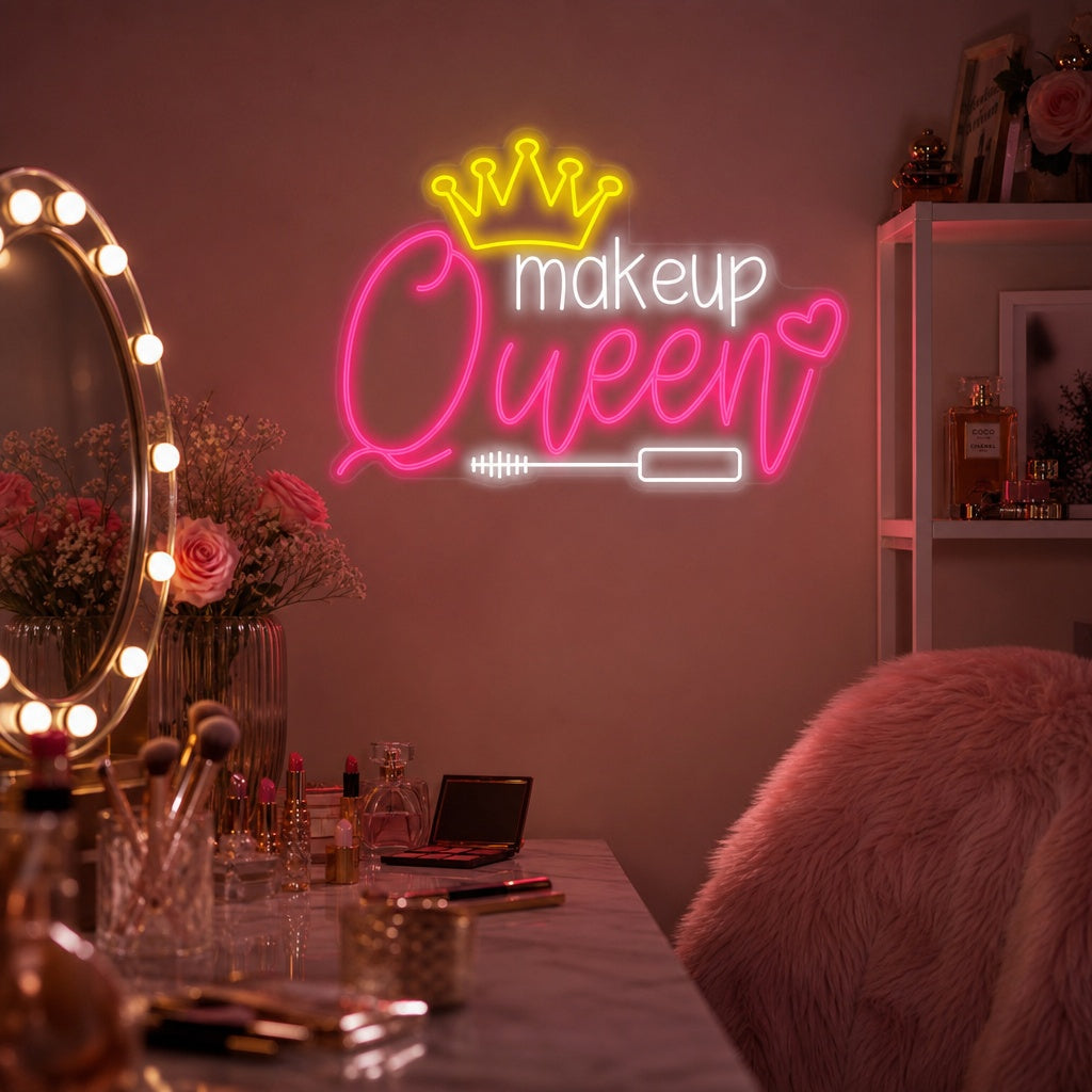 "Makeup Queen" Neon Verlichting