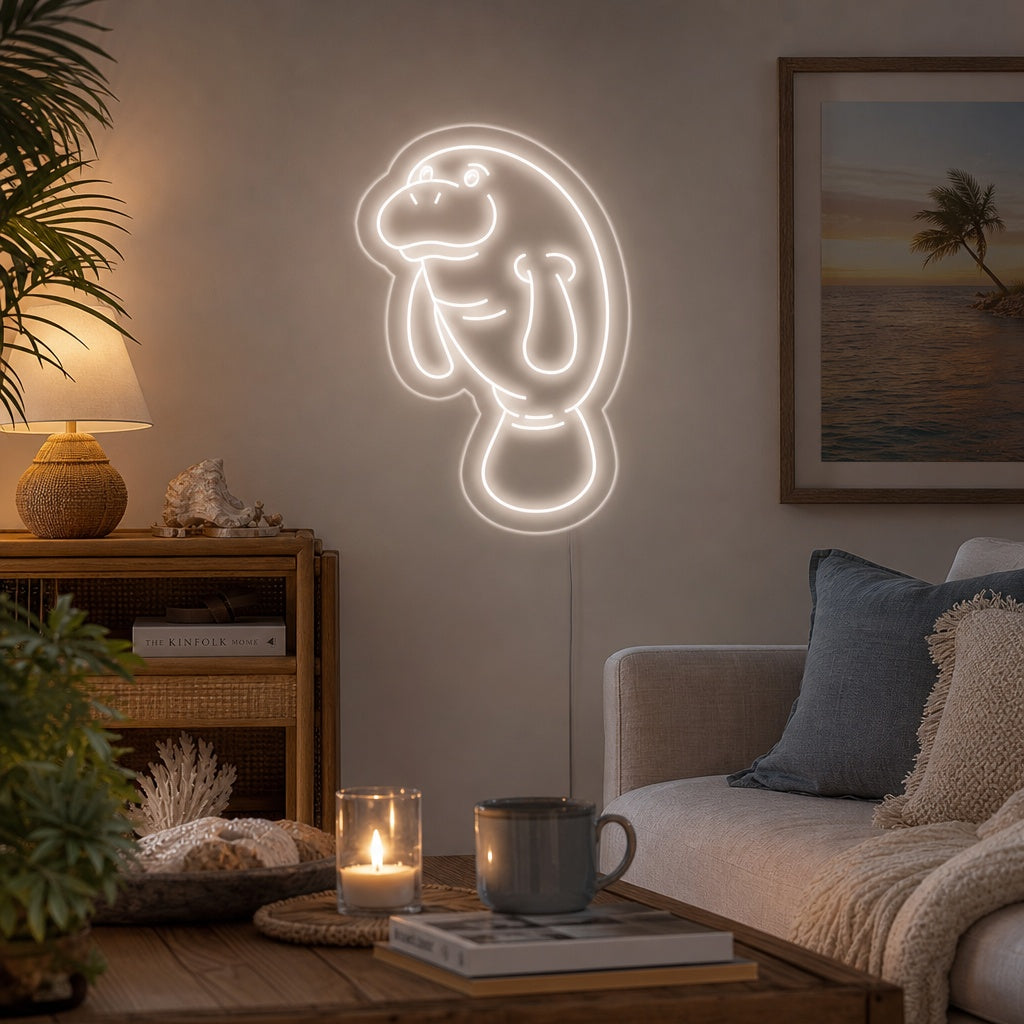 "Zeekoe" Neon Verlichting