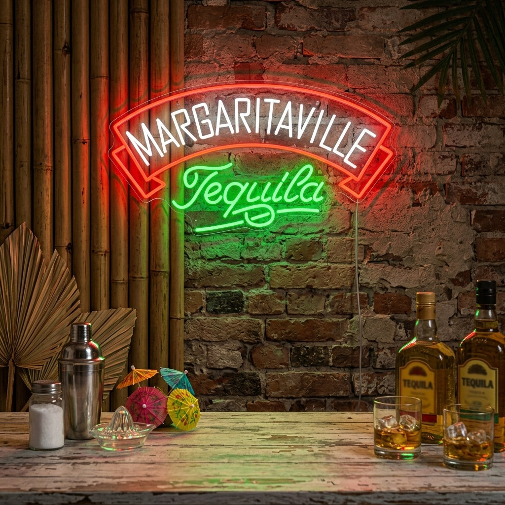 "Margaritaville Tequila" Neonbord