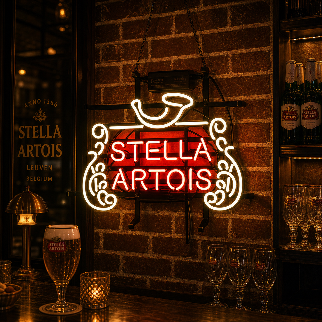 New Stella Artois Belgian Lager Neon Verlichting