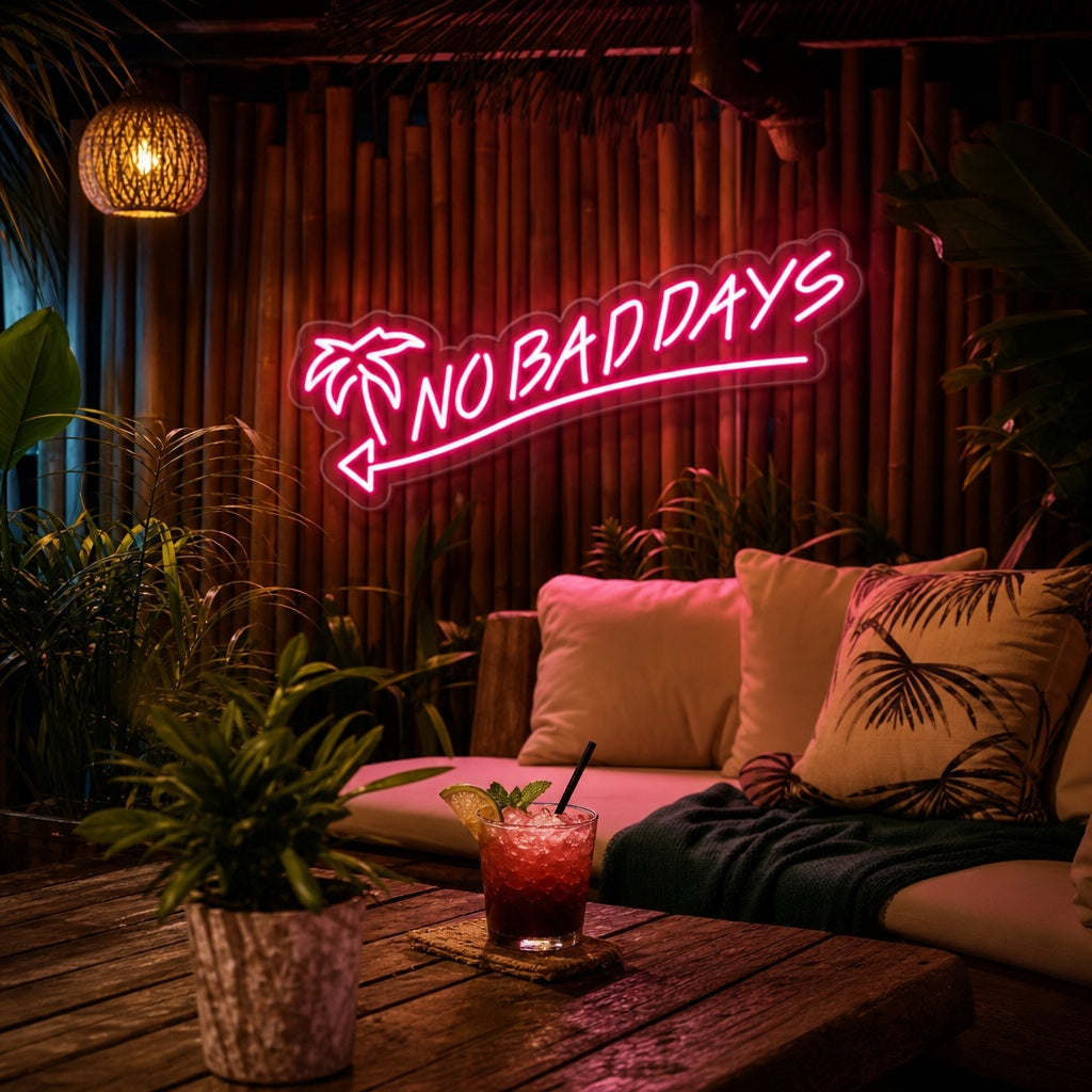 "No Bad Days" Neon Verlichting