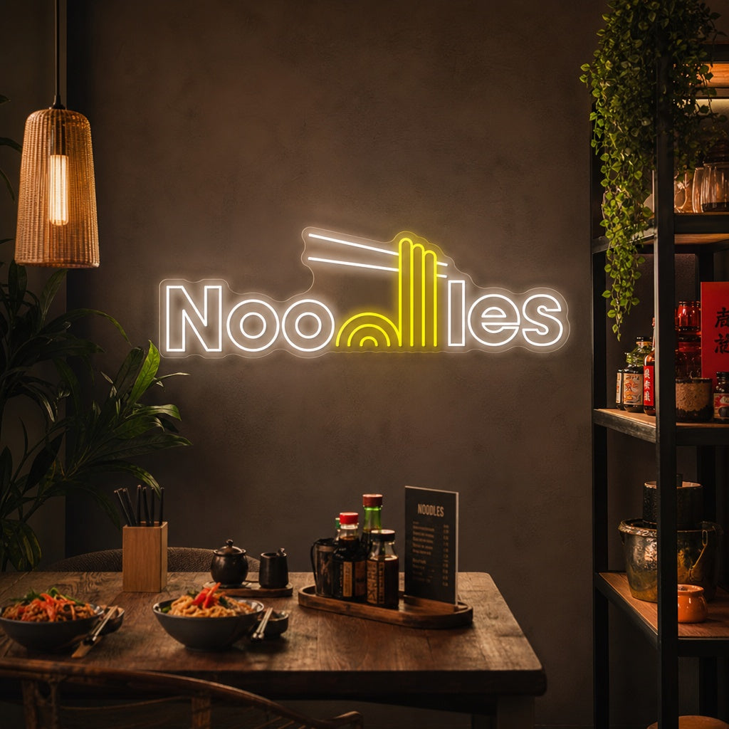 Noodles Neonbord, Japanse Restaurant Decor