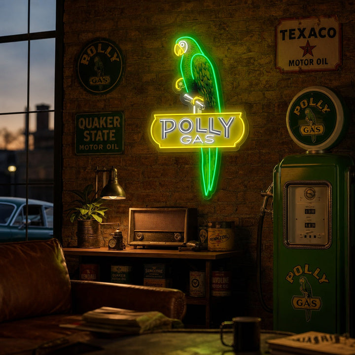 "Poll -gaslogo" UV-geprint LED-neonbord