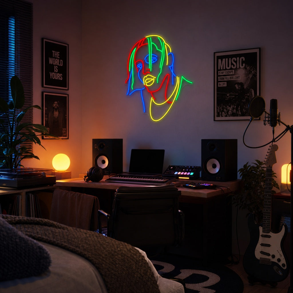 "Popmuziek Rapper Zanger" Neon Verlichting