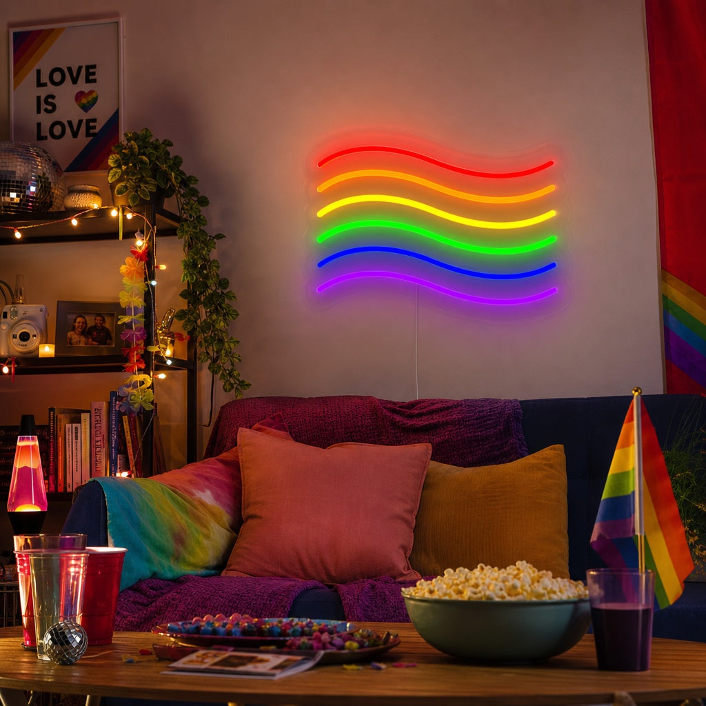 "Regenboogvlag Lgbt-Trots Uniek" Neon Verlichting