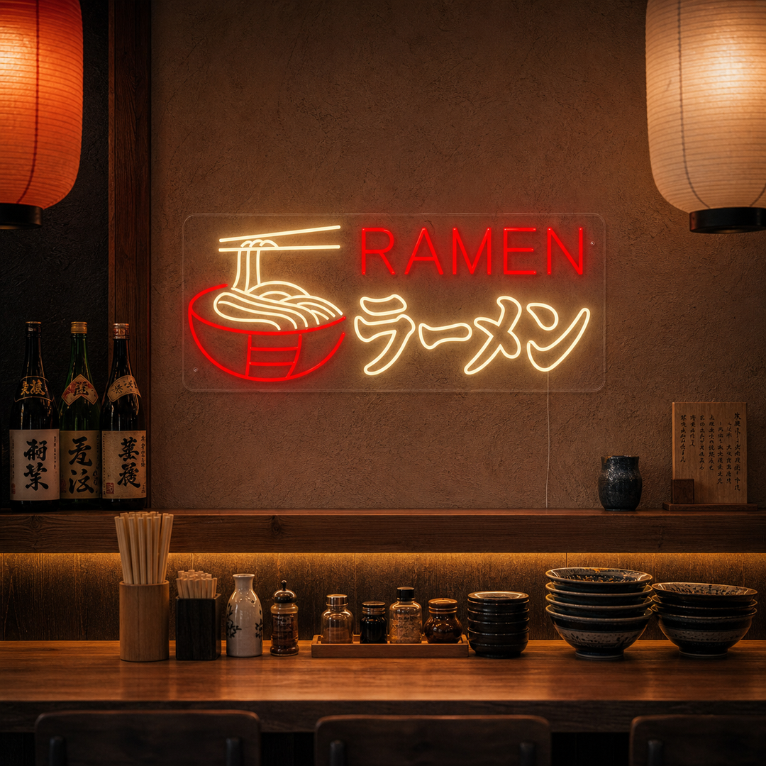 Ramen Noodles Neonbord, Japanse Restaurant Decor