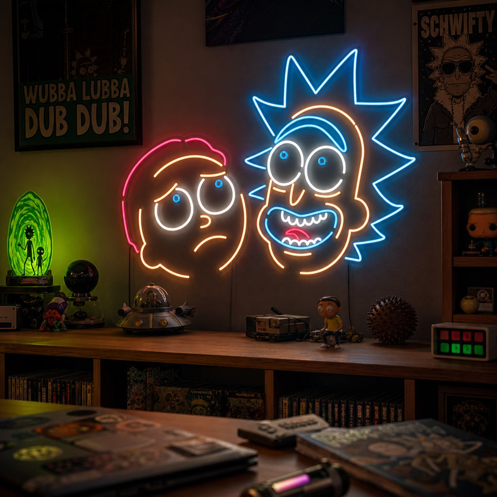 "Rick En Morty" Neon Verlichting