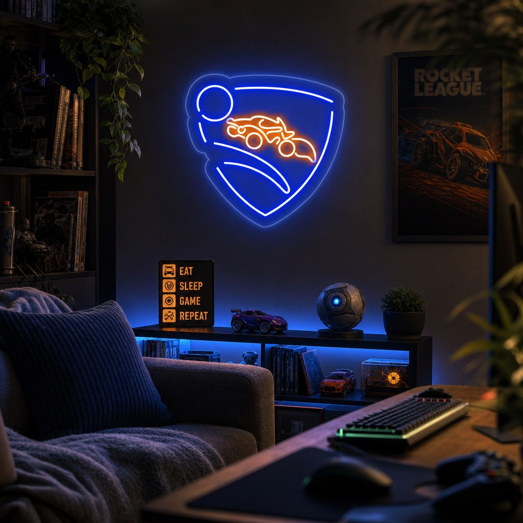"Rocket League, Game Room Decor" Neon Verlichting
