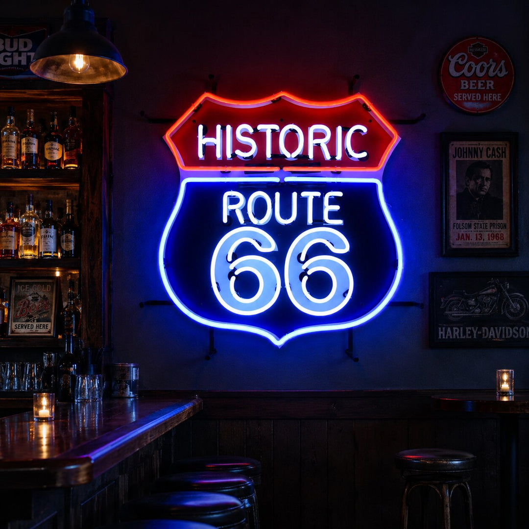 "Route 66" Neon Verlichting