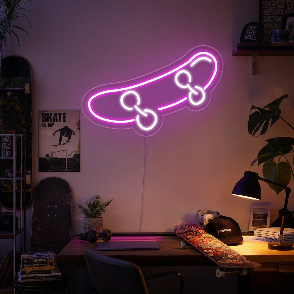 "Skateboard" Neon Verlichting