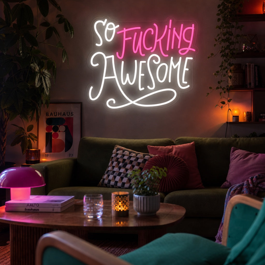 "So Fucking Awesome" Neon Verlichting