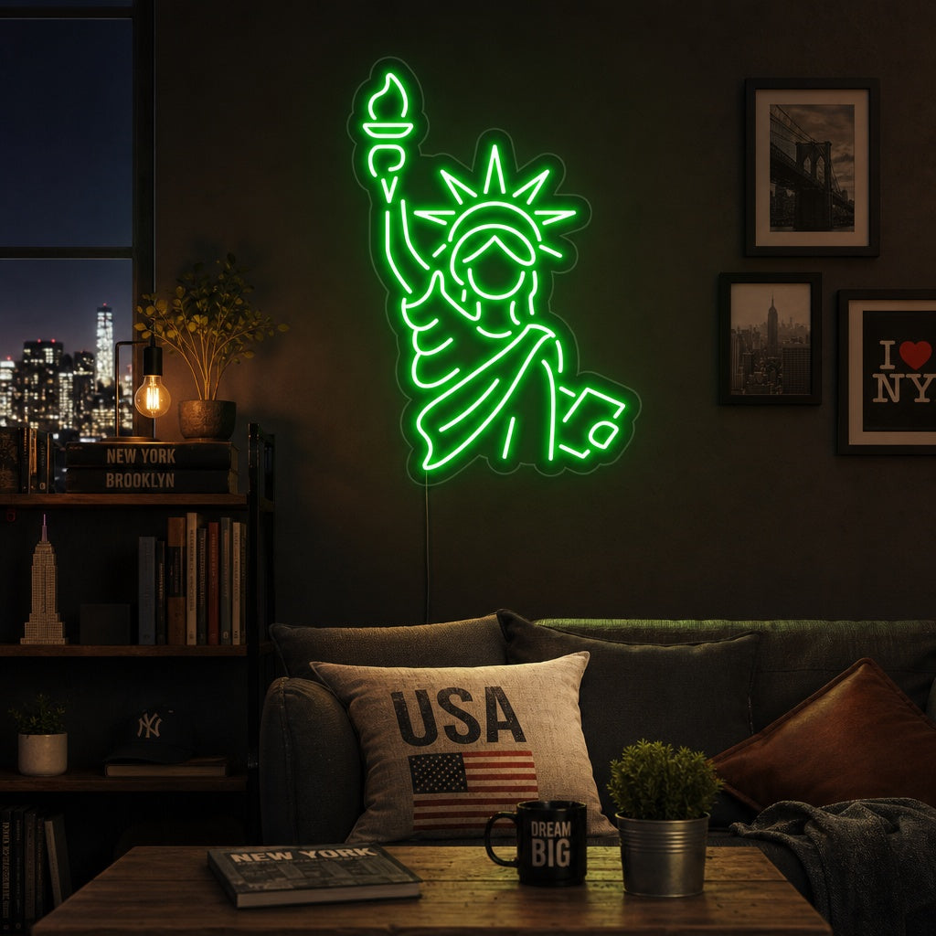 "Vrijheidsbeeld" Neon Verlichting