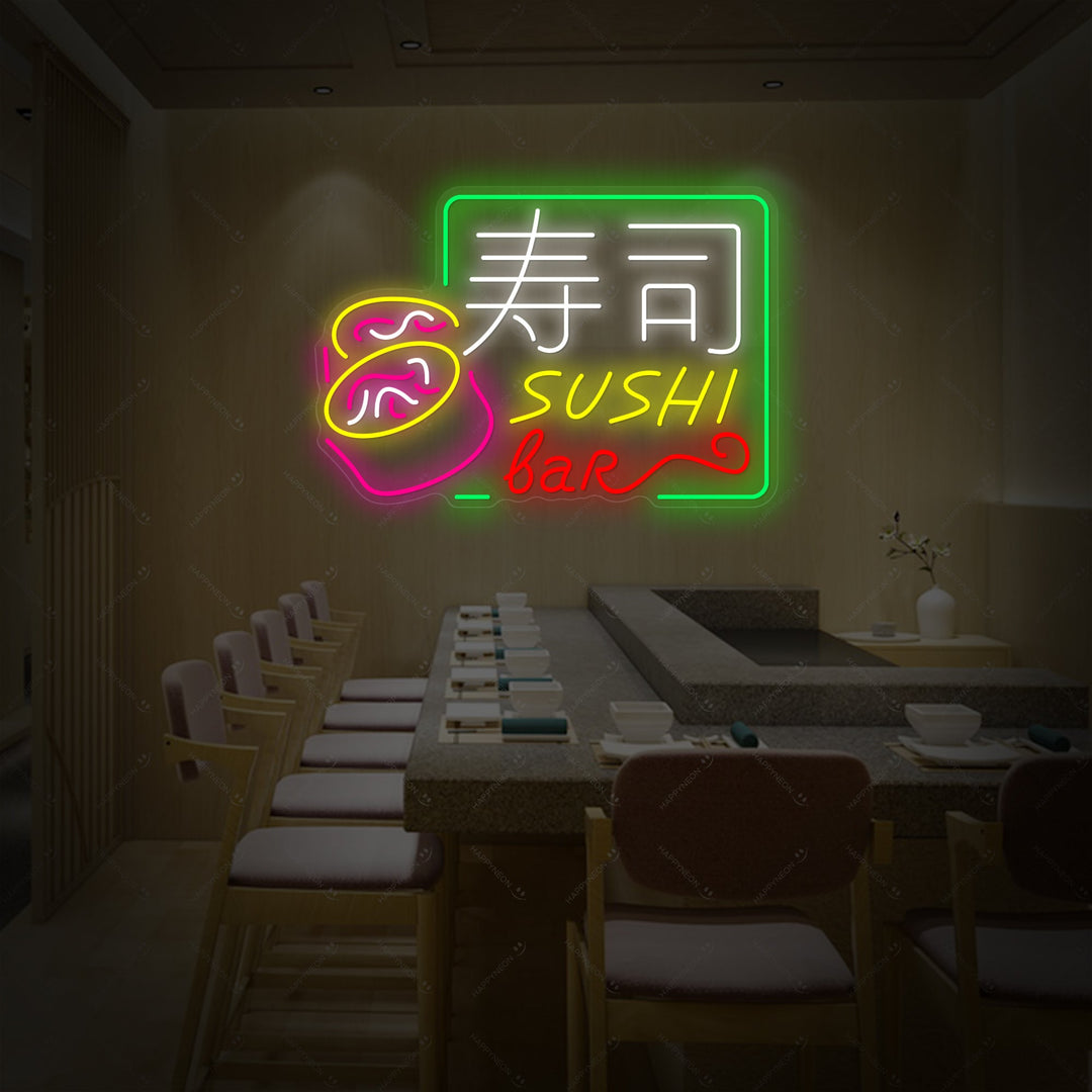 Sushi Bar Neonbord, Japanse Restaurant Decor