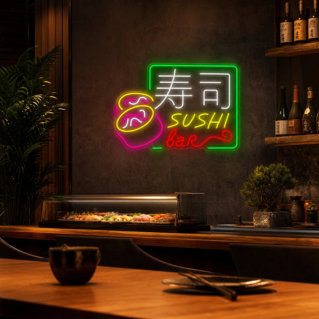 Sushi Bar Neonbord, Japanse Restaurant Decor